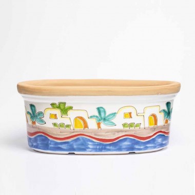 Vaso Porta Pianta ceramica Dammusi VSPO819DA Vaso Porta Pianta ceramica Dammusi VSPO819DA